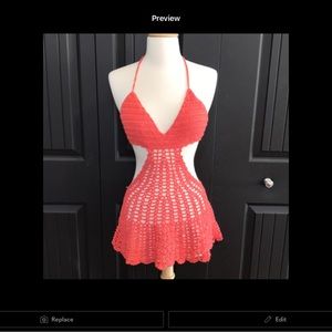 Crochet swimsuit cover